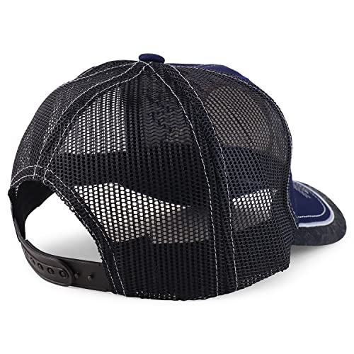 Trendy Apparel Shop 3D Mexico Eagle Embroidered Trucker Mesh Baseball Cap