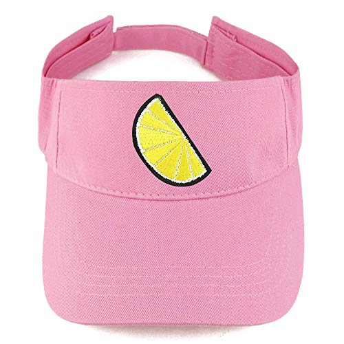 Trendy Apparel Shop Lemon Patch Cotton Summer Visor Cap