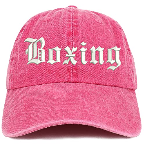 Trendy Apparel Shop Old English Boxing Washed Pigment Dyed Baseball Cap