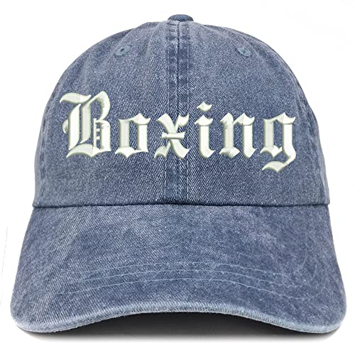Trendy Apparel Shop Old English Boxing Washed Pigment Dyed Baseball Cap