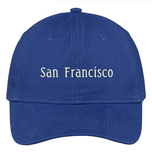 Trendy Apparel Shop San Francisco City Embroidered Low Profile 100% Cotton Adjustable Cap