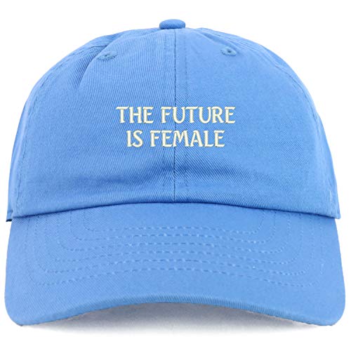 Trendy Apparel Shop Youth Future is Female Adjustable Soft Crown Baseball Cap