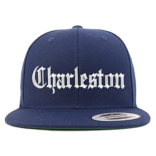 Trendy Apparel Shop Charleston Old English Embroidered Flatbill Snapback
