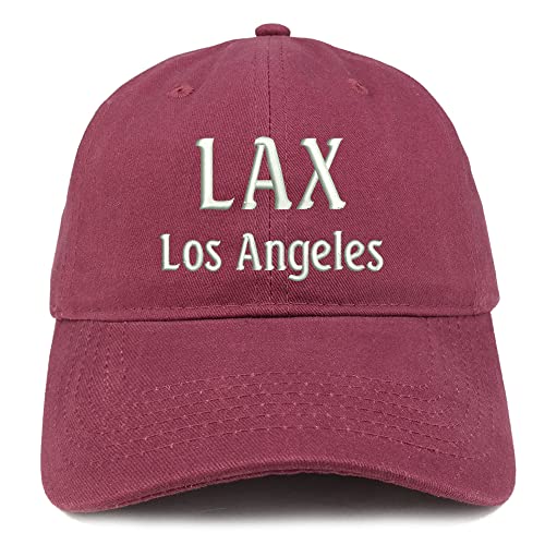 Trendy Apparel Shop LAX Los Angeles Low Profile Soft Cotton Baseball Cap
