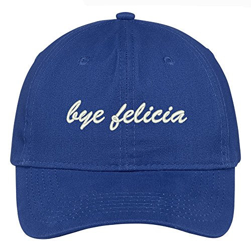 Trendy Apparel Shop Bye Felicia Embroidered Brushed Cotton Adjustable Cap Dad Hat