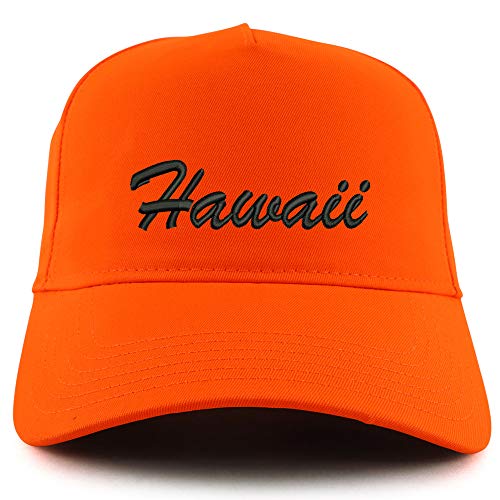 Trendy Apparel Shop Hawaii Embroidered Neon 5 Panel Baseball Cap