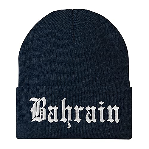 Trendy Apparel Shop Bahrain Old English Embroidered Long Cuff Beanie