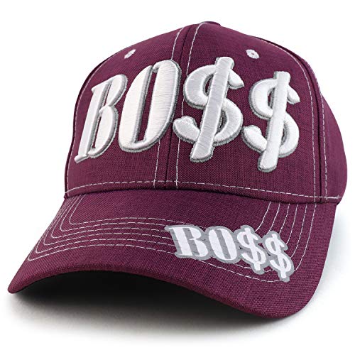Trendy Apparel Shop Boss 3D Embroidered Structured Baseball Cap
