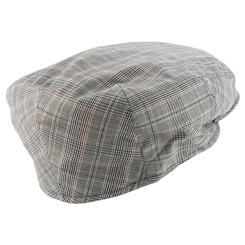 Trendy Apparel Shop Plaid Checker Patterend Newsboy Ivy Flat Cap