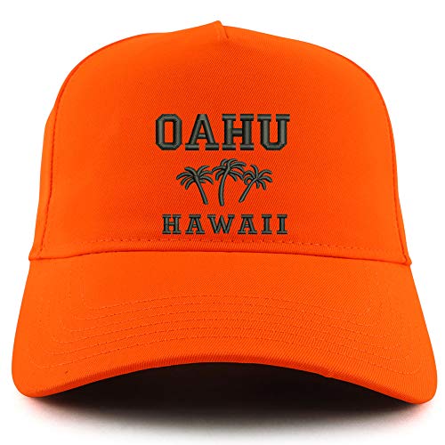 Trendy Apparel Shop Oahu Hawaii Embroidered Neon 5 Panel Baseball Cap