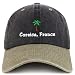 Trendy Apparel Shop Corsica France with Palm Tree Embroidered Pigment Dyed Cotton Baseball Cap