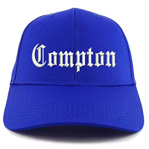 Trendy Apparel Shop Compton City Old English Embroidered Sturctured Ball Cap