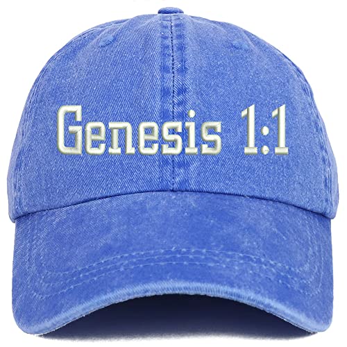 Trendy Apparel Shop Genesis 1:1 Washed Pigment Dyed Baseball Cap