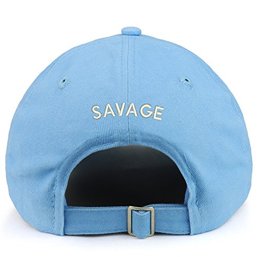 Trendy Apparel Shop Savage (Back) Embroidered 100% Cotton Dad Hat