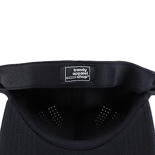 Trendy Apparel Shop Oversize XXL Breathable Plain 6 Panel Structured Air Thru Fitted Ball Cap