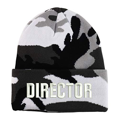 Trendy Apparel Shop Director Embroidered Made in USA Camo Beanie