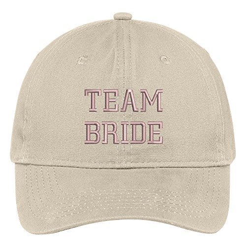 Trendy Apparel Shop Team Bride Wedding Theme Embroidered Soft Crown Cotton Cap
