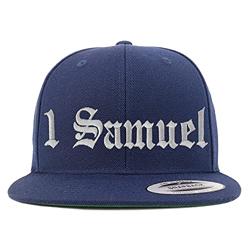 Trendy Apparel Shop 1 Samuel Old English Embroidered Flatbill Snapback