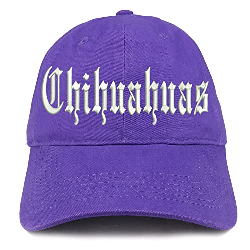 Trendy Apparel Shop Old English Chihuahuas Low Profile Soft Cotton Baseball Cap
