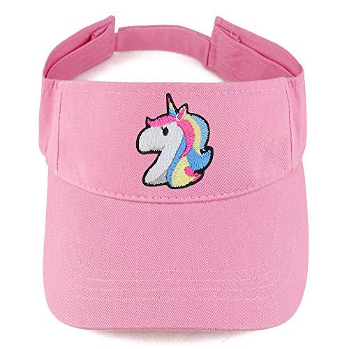 Trendy Apparel Shop Unicorn Patch Cotton Summer Visor Cap