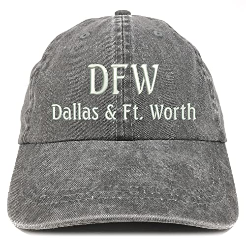 Trendy Apparel Shop DFW Dallas and Fort Worth Embroidered Pigment Dyed Washed Baseball Cap