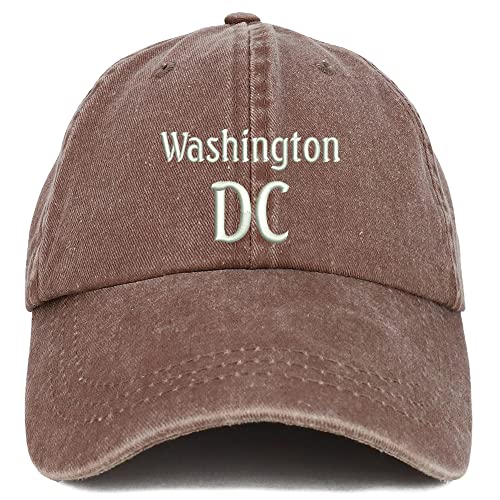 Trendy Apparel Shop Washington DC Embroidered Pigment Dyed Washed Baseball Cap