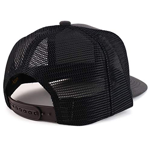 Trendy Apparel Shop Low Profile Two Tone Mesh Back Trucker Baseball Cap