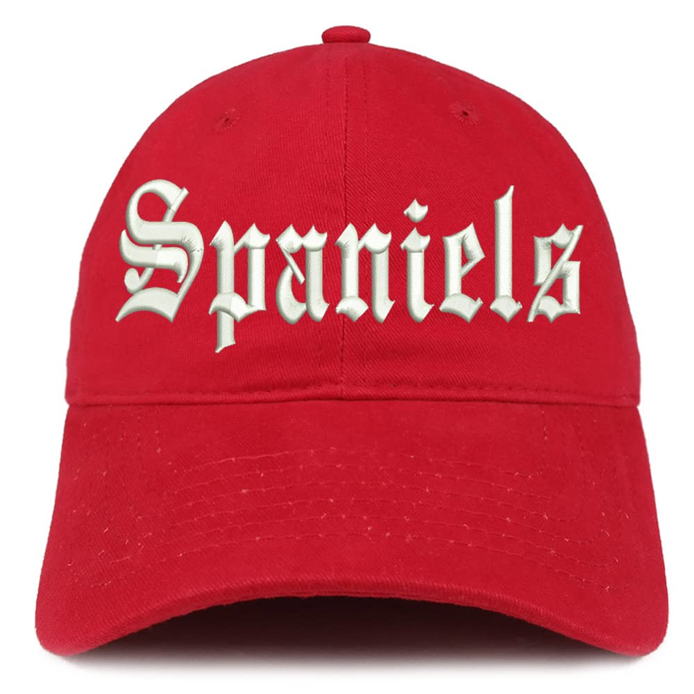 Trendy Apparel Shop Old English Spaniels Low Profile Soft Cotton Baseball Cap