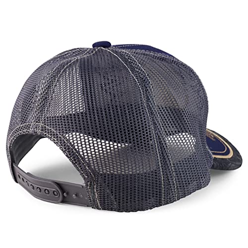Trendy Apparel Shop Rooster Embroidered Trucker Mesh Baseball Cap