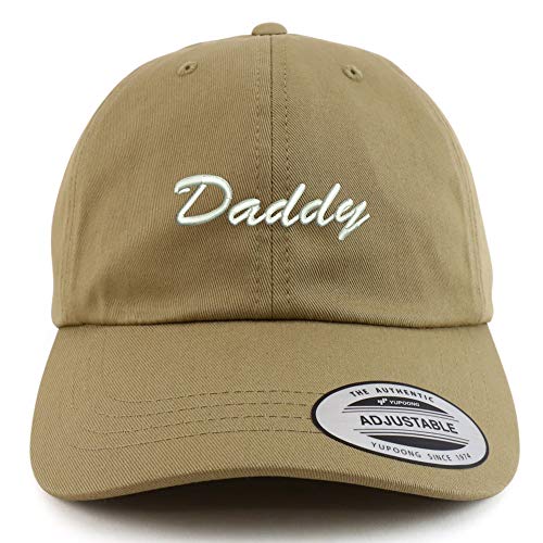 Trendy Apparel Shop XXL Daddy Script Font Embroidered Unstructured Cap