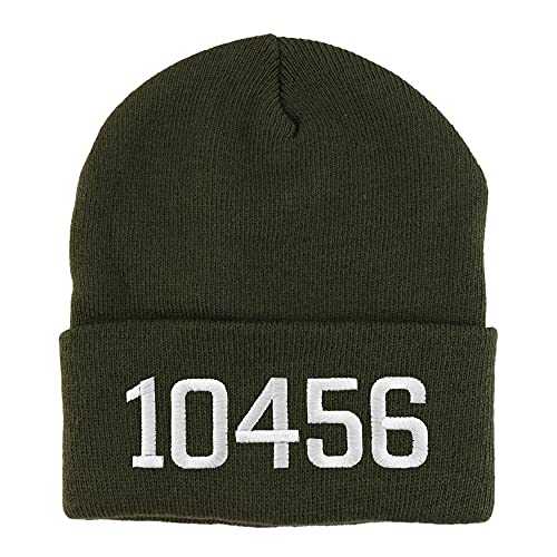 Trendy Apparel Shop 10456 Bronx NY Old English Embroidered Long Cuff Beanie