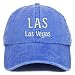 Trendy Apparel Shop LAS Las Vegas Embroidered Pigment Dyed Washed Baseball Cap