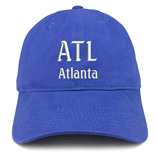 Trendy Apparel Shop ATL Atlanta Low Profile Soft Cotton Baseball Cap