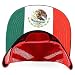 Trendy Apparel Shop 5 Panel Structured Trucker Cap with Mexico Flag Design Undervisor