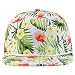 Trendy Apparel Shop Floral Print Unstructured 5 Panel Flatbill Rope Baseball Cap