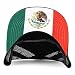 Trendy Apparel Shop 5 Panel Structured Trucker Cap with Mexico Flag Design Undervisor