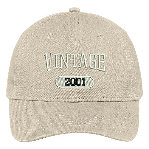 Trendy Apparel Shop Vintage 2002 Embroidered 18th Birthday Relaxed Fitting Cotton Cap