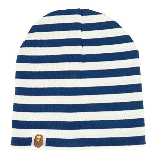 Trendy Apparel Shop 100% Cotton Striped Infant to Toddler Short Beanie Cap