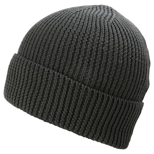 Trendy Apparel Shop Stretchy Cotton Knitted Cuff Beanie Hat