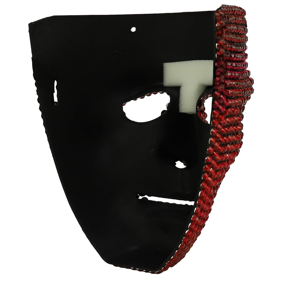 Trendy Apparel Shop Bling Rhinestone Skull Half Mask Costume Accessory