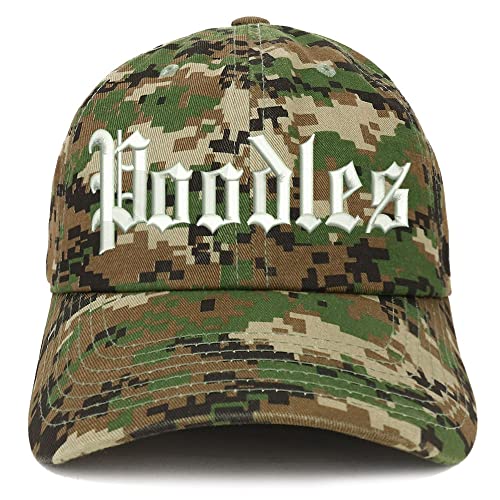 Trendy Apparel Shop Old English Poodles Low Profile Soft Cotton Baseball Cap