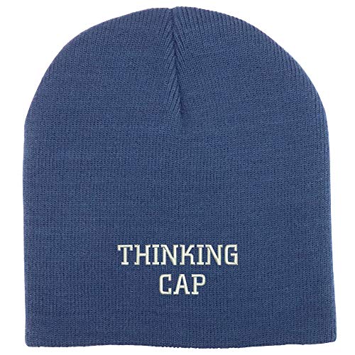 Trendy Apparel Shop Thinking Cap Acrylic Winter Knit Skull Short Beanie
