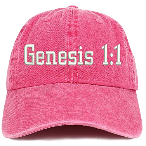 Trendy Apparel Shop Genesis 1:1 Washed Pigment Dyed Baseball Cap