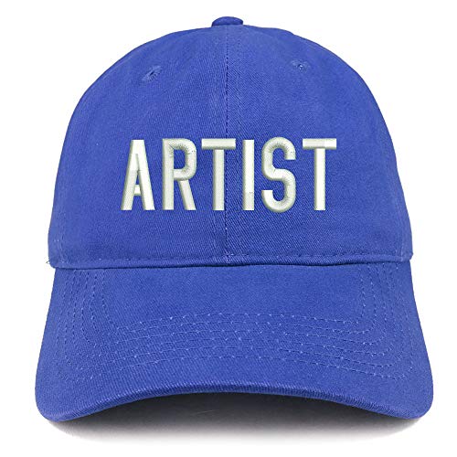Trendy Apparel Shop Artist Embroidered Soft Crown 100% Brushed Cotton Cap
