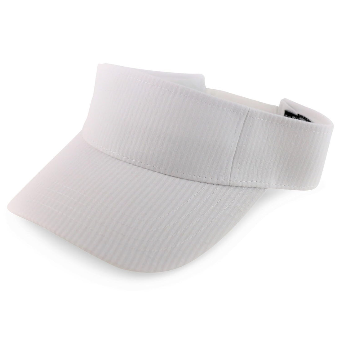Trendy Apparel Shop Lightweight Cotton Seersucker Visor Cap