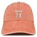 Trendy Apparel Shop Austin TX Embroidered Pigment Dyed Washed Baseball Cap