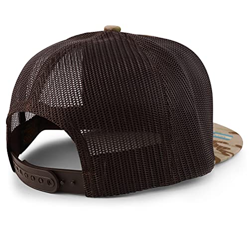 Trendy Apparel Shop Number 0 Patch 5 Panel Flatbill Trucker Cap