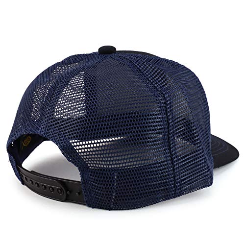 Trendy Apparel Shop Low Profile Two Tone Mesh Back Trucker Baseball Cap