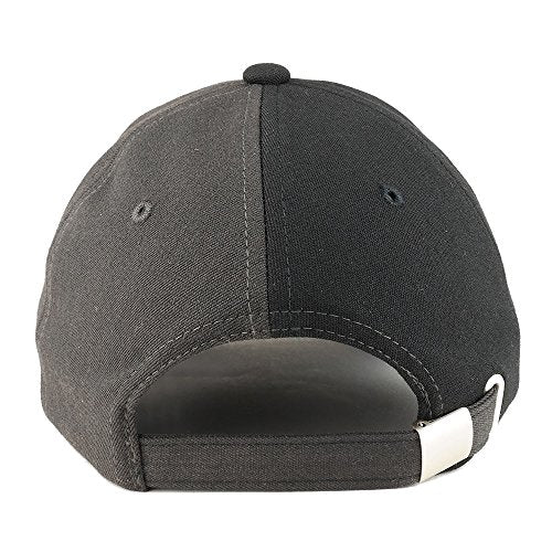 Trendy Apparel Shop Two Tone Unstructured Curved Bill Adjustable Baseball Cap