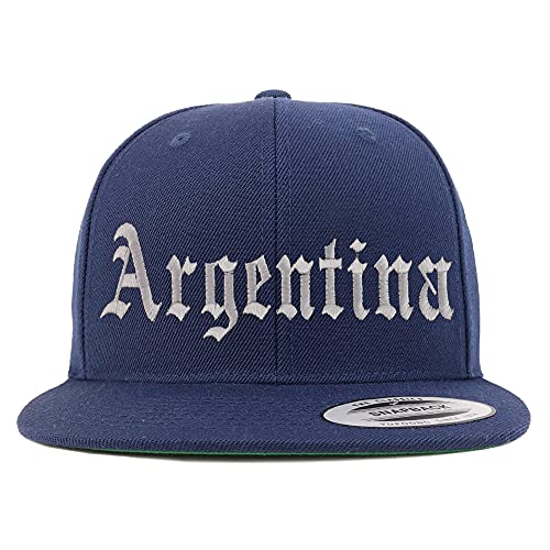 Trendy Apparel Shop Argentina Old English Embroidered Flatbill Snapback